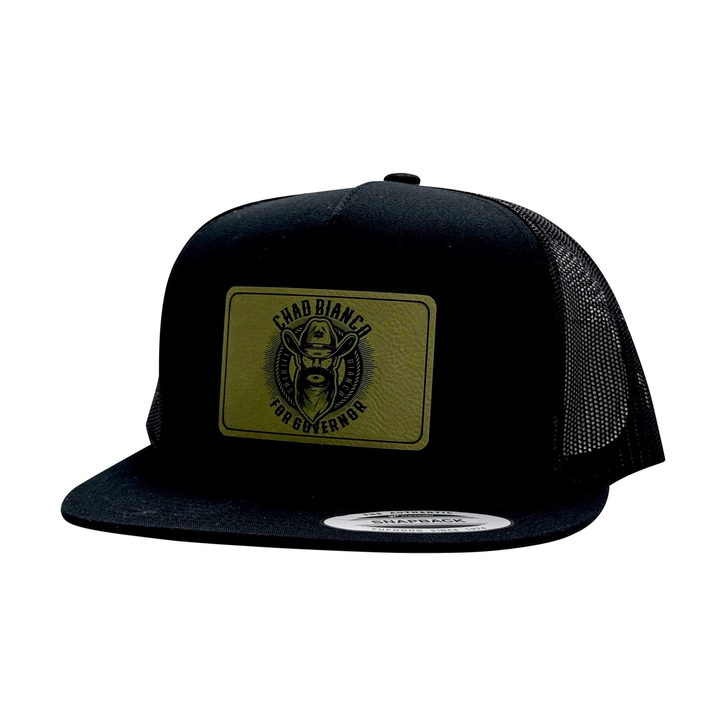 Bianco For Governor Black Flat Bill Snapback Hat