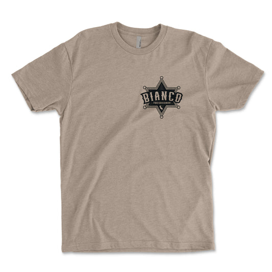 Bianco For Governor Tan Men's T-Shirt