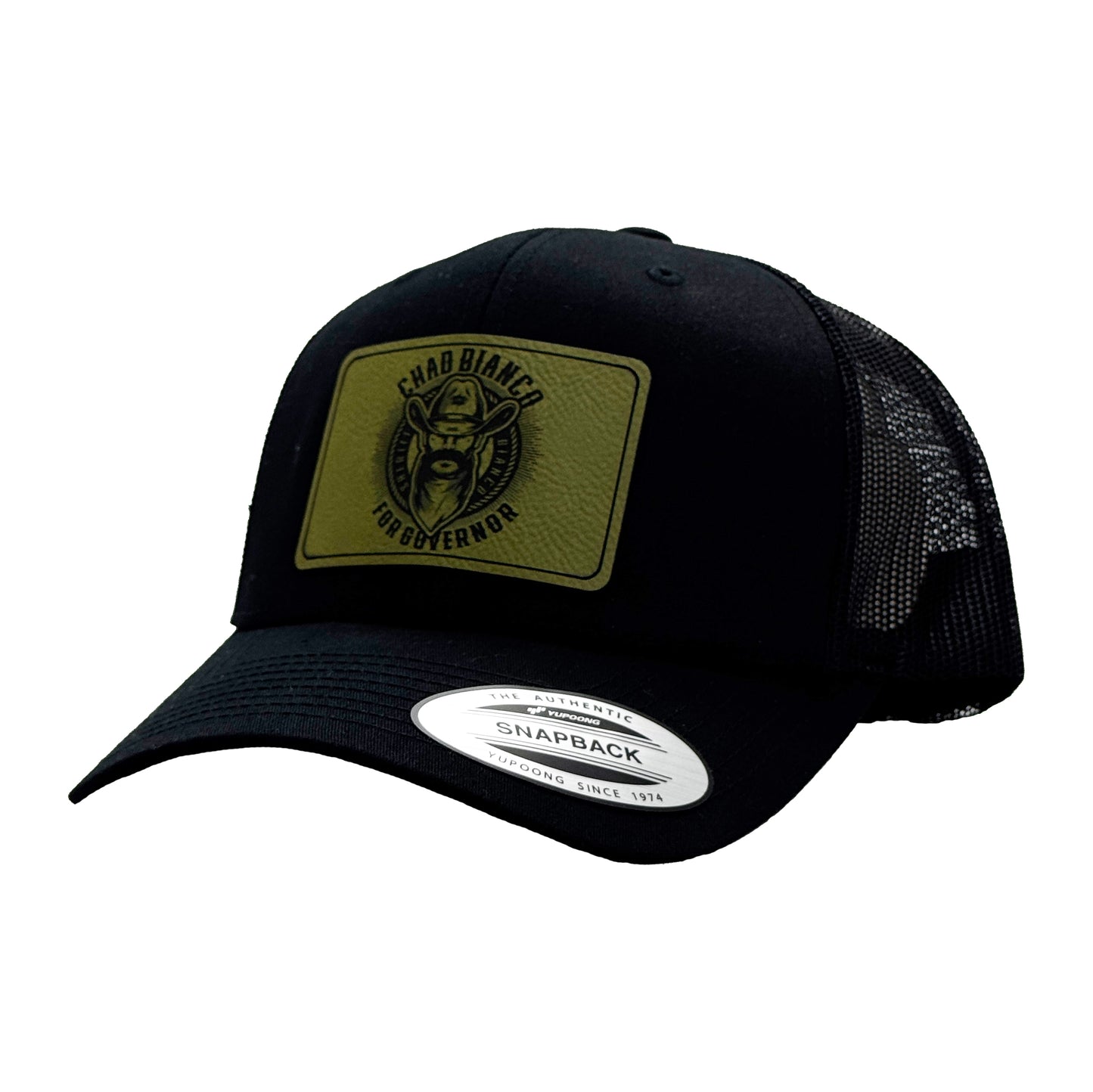 Bianco For Governor Black Curved Bill Snapback Hat