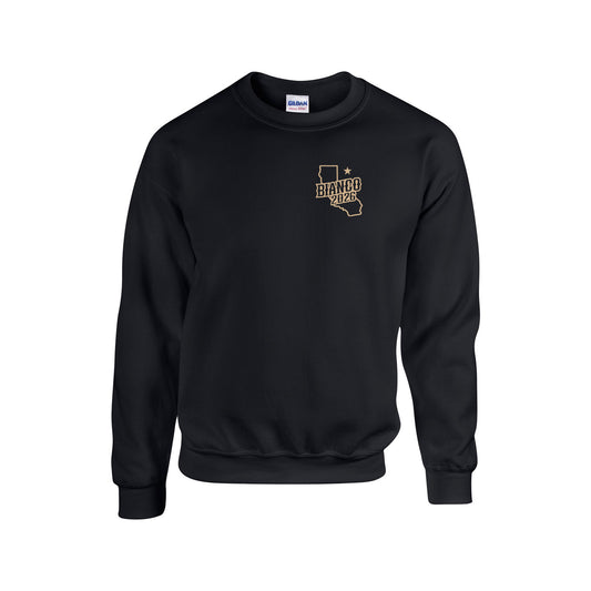 Bianco 2026 Unisex Black Crewneck Sweatshirt