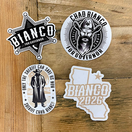 Bianco 3" Sticker Pack